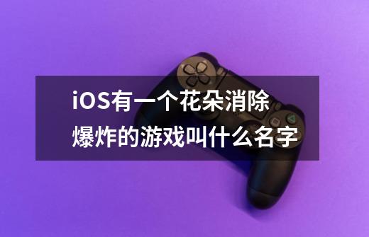 iOS有一个花朵消除爆炸的游戏叫什么名字-第1张-游戏信息-龙启网