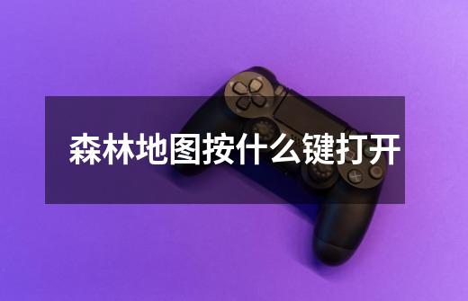 森林地图按什么键打开-第1张-游戏信息-龙启网