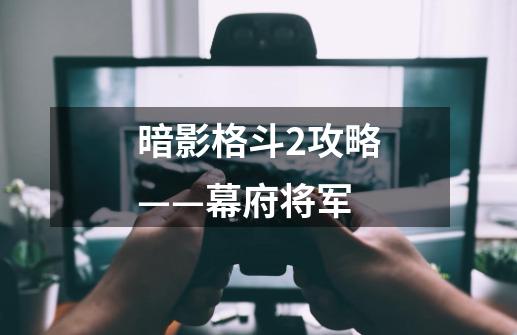 暗影格斗2攻略——幕府将军-第1张-游戏信息-龙启网
