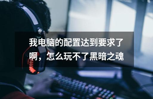我电脑的配置达到要求了啊，怎么玩不了黑暗之魂-第1张-游戏信息-龙启网