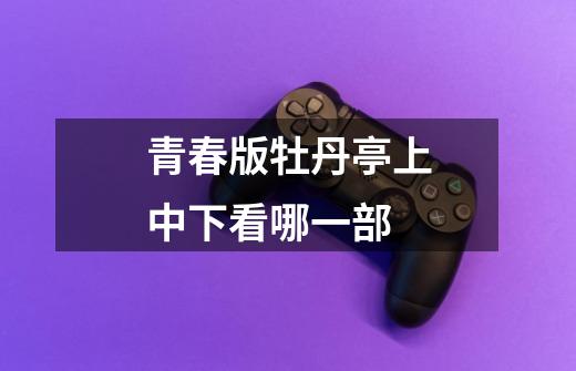 青春版牡丹亭上中下看哪一部-第1张-游戏信息-龙启网
