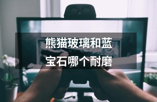 熊猫玻璃和蓝宝石哪个耐磨-第1张-游戏信息-龙启网