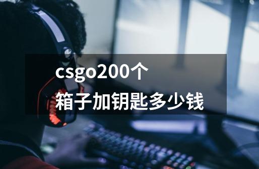 csgo200个箱子加钥匙多少钱-第1张-游戏信息-龙启网