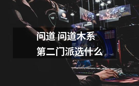 问道 问道木系第二门派选什么-第1张-游戏信息-龙启网