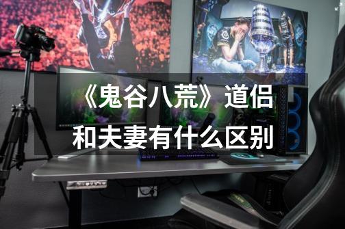 《鬼谷八荒》道侣和夫妻有什么区别-第1张-游戏信息-龙启网