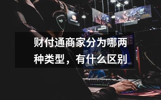 财付通商家分为哪两种类型,有什么区别-第1张-游戏信息-龙启网