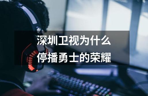 深圳卫视为什么停播勇士的荣耀-第1张-游戏信息-龙启网