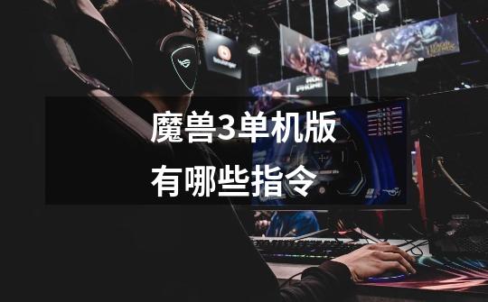 魔兽3单机版有哪些指令-第1张-游戏信息-龙启网