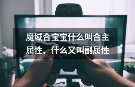 魔域合宝宝什么叫合主属性、什么又叫副属性-第1张-游戏信息-龙启网
