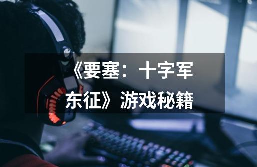 《要塞:十字军东征》游戏秘籍-第1张-游戏信息-龙启网