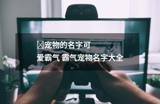 宠物的名字可爱霸气 霸气宠物名字大全-第1张-游戏信息-龙启网