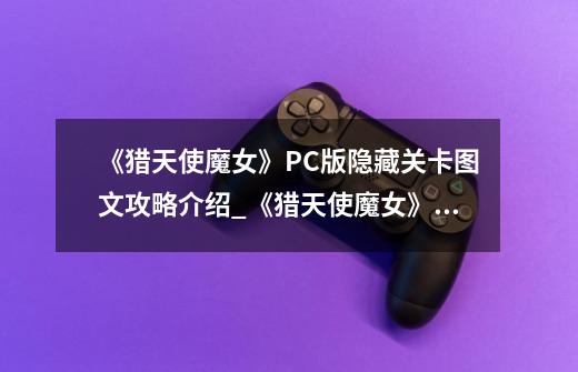 《猎天使魔女》PC版隐藏关卡图文攻略介绍_《猎天使魔女》PC版隐藏关卡图文攻略是什么-第1张-游戏信息-龙启网