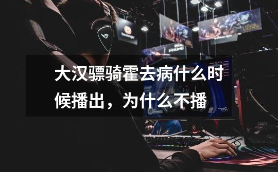大汉骠骑霍去病什么时候播出，为什么不播-第1张-游戏信息-龙启网