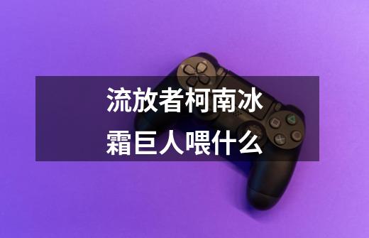 流放者柯南冰霜巨人喂什么-第1张-游戏信息-龙启网