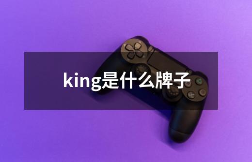 king是什么牌子-第1张-游戏信息-龙启网