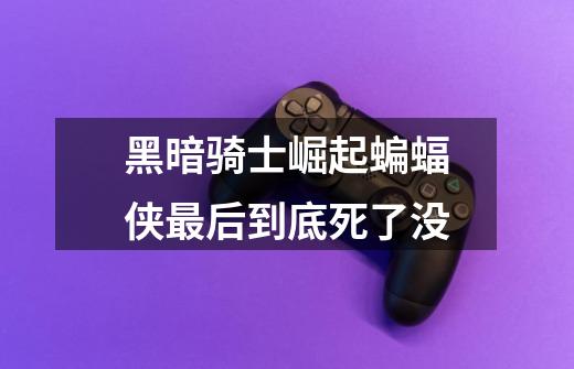 黑暗骑士崛起蝙蝠侠最后到底死了没-第1张-游戏信息-龙启网