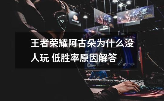 王者荣耀阿古朵为什么没人玩 低胜率原因解答-第1张-游戏信息-龙启网