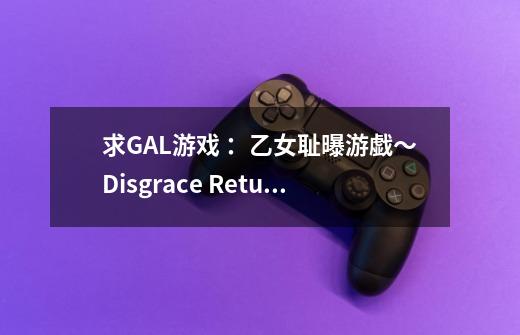 求GAL游戏 :乙女耻曝游戯~Disgrace Return Play 注意是游戏。-第1张-游戏信息-龙启网