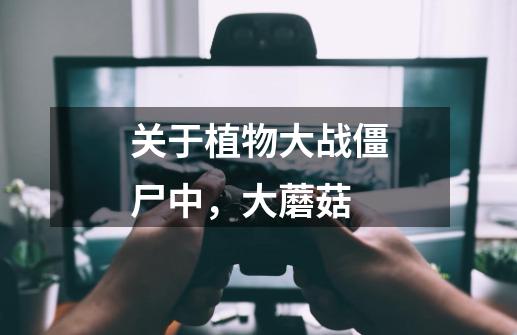 关于植物大战僵尸中,大蘑菇-第1张-游戏信息-龙启网