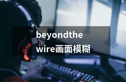 beyondthewire画面模糊-第1张-游戏信息-龙启网