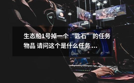 生态船1号掉一个“匙石”的任务物品 请问这个是什么任务 哪接的-第1张-游戏信息-龙启网