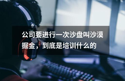 公司要进行一次沙盘叫沙漠掘金,到底是培训什么的-第1张-游戏信息-龙启网