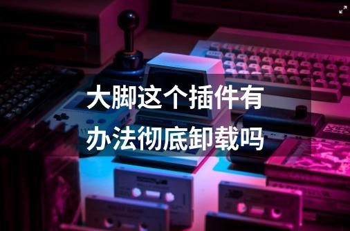 大脚这个插件有办法彻底卸载吗-第1张-游戏信息-龙启网