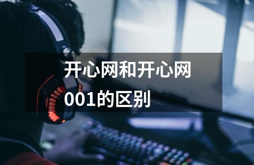开心网和开心网001的区别-第1张-游戏信息-龙启网