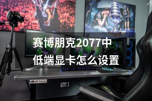 赛博朋克2077中低端显卡怎么设置-第1张-游戏信息-龙启网