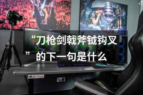 “刀枪剑戟斧钺钩叉”的下一句是什么-第1张-游戏信息-龙启网