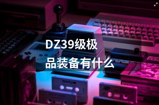 DZ39级极品装备有什么-第1张-游戏信息-龙启网