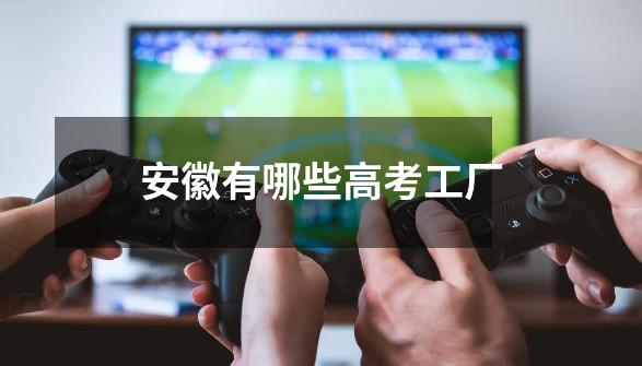 安徽有哪些高考工厂-第1张-游戏信息-龙启网