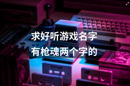 求好听游戏名字 有枪魂两个字的-第1张-游戏信息-龙启网