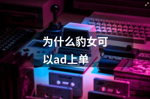 为什么豹女可以ad上单-第1张-游戏信息-龙启网