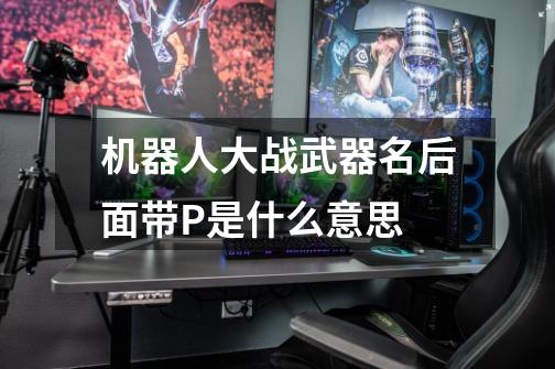 机器人大战武器名后面带P是什么意思-第1张-游戏信息-龙启网