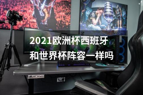 2021欧洲杯西班牙和世界杯阵容一样吗-第1张-游戏信息-龙启网