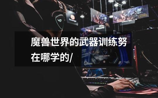 魔兽世界的武器训练努在哪学的/-第1张-游戏信息-龙启网