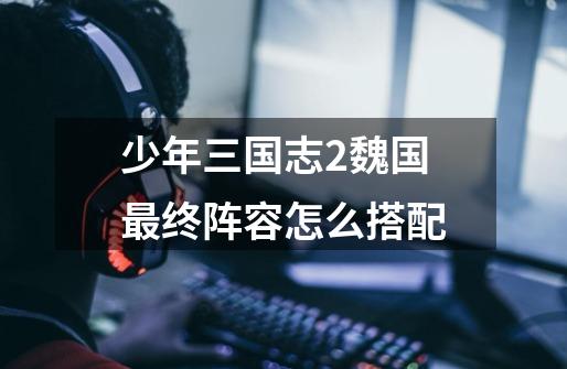少年三国志2魏国最终阵容怎么搭配-第1张-游戏信息-龙启网