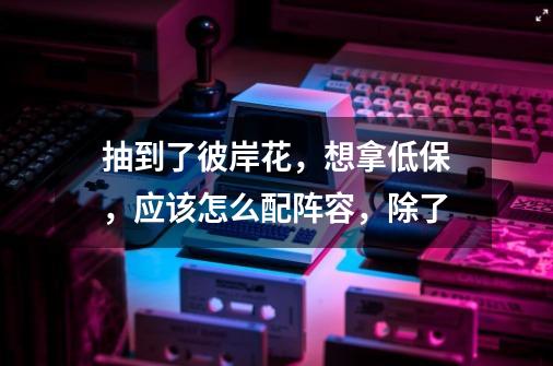 抽到了彼岸花,想拿低保,应该怎么配阵容,除了-第1张-游戏信息-龙启网