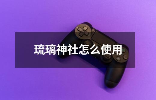 琉璃神社怎么使用-第1张-游戏信息-龙启网
