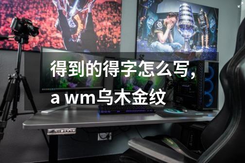 得到的得字怎么写,a wm乌木金纹-第1张-游戏信息-龙启网