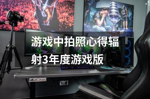 游戏中拍照心得辐射3年度游戏版-第1张-游戏信息-龙启网