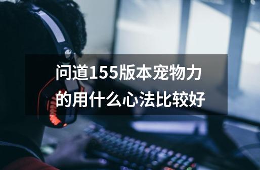 问道1.55版本宠物力的用什么心法比较好-第1张-游戏信息-龙启网