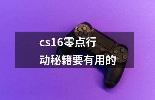 cs1.6零点行动秘籍要有用的-第1张-游戏信息-龙启网