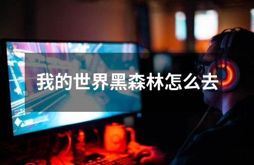 我的世界黑森林怎么去-第1张-游戏信息-龙启网