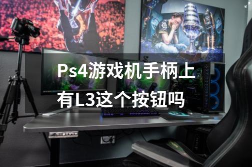 Ps4游戏机手柄上有L3这个按钮吗-第1张-游戏信息-龙启网