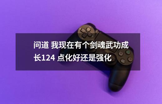 问道 我现在有个剑魂武功成长124 点化好还是强化-第1张-游戏信息-龙启网