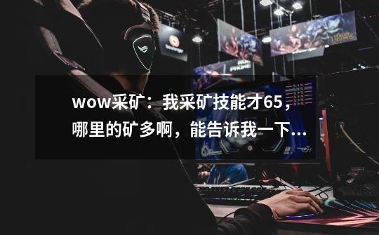 wow采矿:我采矿技能才65,哪里的矿多啊,能告诉我一下吗-第1张-游戏信息-龙启网