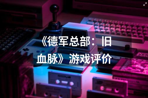 《德军总部:旧血脉》游戏评价-第1张-游戏信息-龙启网