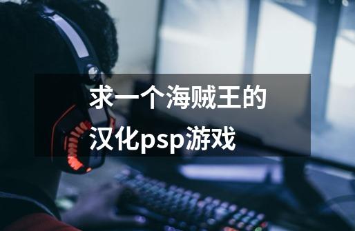 求一个海贼王的汉化psp游戏-第1张-游戏信息-龙启网